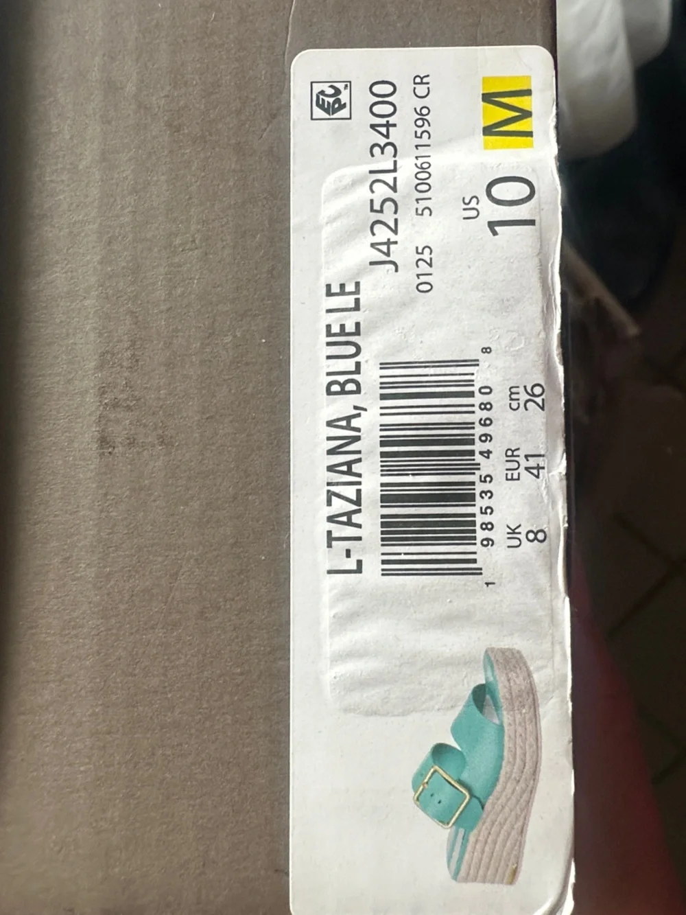 Franco Sarto Taziana Leather Slide Women's  Teal  Blue  Size 10M 26cm